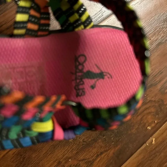 CORKYS QUICKSTEP PLATFORM WOMEN SANDAL 8 COLORFUL ELASTIC WOVEN STRAP VEGAN - Picture 6 of 6